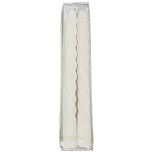 Свечи витые "Нежность" 2шт 15 см, цвет белый Свечи витые "Нежность" 2шт 15 см, цвет белый