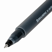  Ручки гелевые BRAUBERG X-WRITER 1800, черные, 4 шт, 0,35 мм, 144136 