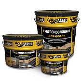 Мастика битумно-резиновая AquaMast кровля /10кг Мастика битумно-резиновая AquaMast кровля /10кг