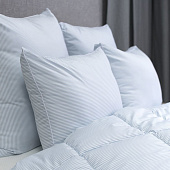  Одеяло 172х205 стеганое Home Holidays белый с голубой полоской, ОСВ_НН-1102у 