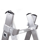 Лестница алюминиевая 2х10 ступеней, двухсекционная, макс. нагр. 150кг. Лестница алюминиевая 2х10 ступеней, двухсекционная, макс. нагр. 150кг.