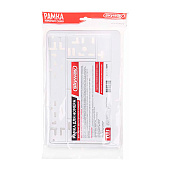  Рамка для номера 290х170 ГОСТ пластик, с защелкой, белая (без надписи) SKYWAY 1шт 