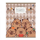  Тетрадь 12л клетка ALINGAR Capybara copybook 