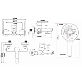 Смеситель для ванны Venezia 3 VE54-3new Esko Смеситель для ванны Venezia 3 VE54-3new Esko