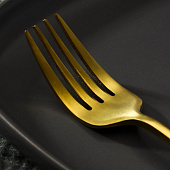 Вилка столовая Magistro «Оску базис», 20,5 см, цвет золотой 7892818 Вилка столовая Magistro «Оску базис», 20,5 см, цвет золотой 7892818