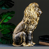  Фигура "Лев сидящий" черное золото 7563111 