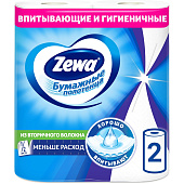Бумажные полотенца Зева (Zemma) для кухни  2 слоя 2 рулона