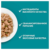  Влажный корм для кошек ONE домашних Курица с Морковью 75г 