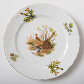  Тарелка мелкая 21 см Thun Bernadotte, декор "Охотничьи сюжеты" БТФ0104 