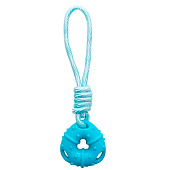 Игрушка для собак Триол из термопластичной резины Пончик с веревкой 80/290 мм 1212 Игрушка для собак Триол из термопластичной резины Пончик с веревкой 80/290 мм 1212