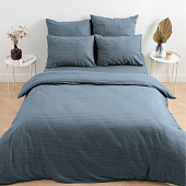 Наволочка 70х70 HoReCa страйп-сатин, синий туман