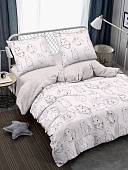  Комплект постельного белья Amore Mio BZ QR Cute, двуспальный, эко коттон 