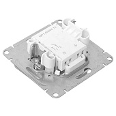 Выключатель встраиваемый 1 клавиша, цвет алюминий, с подсветкой, EKF Эпика Выключатель встраиваемый 1 клавиша, цвет алюминий, с подсветкой, EKF Эпика