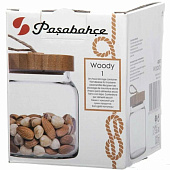  Банка для сыпучих Pasabahce Woody 575 мл 1117189/43573SL 