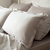 Наволочка SL Home Tencel 70х70+3 см , цв. светло-серый 10285357