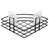 Полка настенная 1-ярусная угловая черная Black 109754 Рыжий кот Полка настенная 1-ярусная угловая черная Black 109754 Рыжий кот