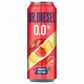  Пивной напиток Доктор Дизель Вишня-Персик 0,0% ж/б 0,43 л 