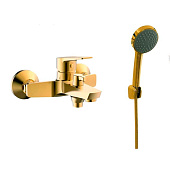 Смеситель для ванны Murano Gold золото короткий излив с c аксессуарами MR54Gold Esko 