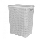  Корзина д/белья 60,0л Вязь белая, 2060/20, 052409, 052410 
