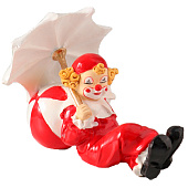 Сувенир полистоун "Клоун с зонтом и мячиком" бело-красный 11,5х7,5х9 см 10740293 Сувенир полистоун "Клоун с зонтом и мячиком" бело-красный 11,5х7,5х9 см 10740293