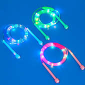  Скакалка SILAPRO светодиодная 2.8 м, d=4.6 мм, 3 режима, 3хLR44, PP, PVC, 190-001 