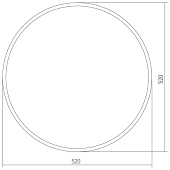 Зеркало Ринг d52 Континент
