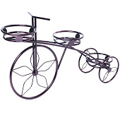 Подставка д/цветов Велосипед-3 напольная 93х58х25см бронза Подставка д/цветов Велосипед-3 напольная 93х58х25см бронза