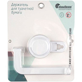 Держатель для туалетной бумаги Easy белый на липучке B6681-6 Аквалиния Держатель для туалетной бумаги Easy белый на липучке B6681-6 Аквалиния