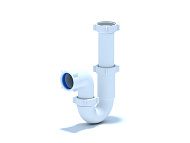 Сифон для мойки Ани 1 1/2"х40 без выпуска прямоточный D0120