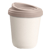 Термостакан 300мл D98хH123мм б/декора бежевый флэк 433250335 Термостакан 300мл D98хH123мм б/декора бежевый флэк 433250335
