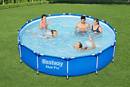  Bestway Бассейн каркасный 366x76см, 6473л, ф-насос  арт.56681 