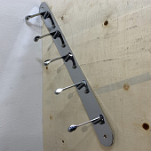  Вешалка настенная 5 крючков хром 