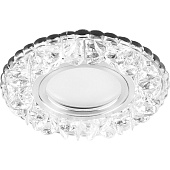 Светильник встраиваемый MR-16 G5.3 CD905 50Вт круг хром подсветка 4000К (d115/монтажн d70) /FERON Светильник встраиваемый MR-16 G5.3 CD905 50Вт круг хром подсветка 4000К (d115/монтажн d70) /FERON