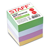  Блок для записей на склейке STAFF, 8х8 см, 800 л цветной, 120383 