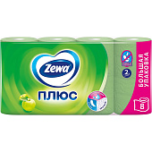 Туалетная бумага Зева 2-сл С ароматом яблоко 8шт Туалетная бумага Зева 2-сл С ароматом яблоко 8шт