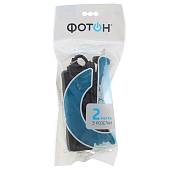 Удлинитель 3 гнезда, 2м без заземл.,10А, черный, ФОТОН Удлинитель 3 гнезда, 2м без заземл.,10А, черный, ФОТОН