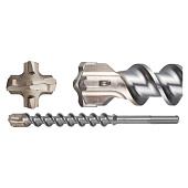 Бур по бетону 10x210мм SDS-plus, c крест. пластиной Makita 4Cutter Бур по бетону 10x210мм SDS-plus, c крест. пластиной Makita 4Cutter