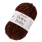 Пряжа Dolce Baby, микрополиэстер, 85 м/50 гр, 775 шоколад, 7689470 