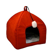 Дом Микки вельвет с игрушкой арт 041 вид 1 красный ZooMoDa Дом Микки вельвет с игрушкой арт 041 вид 1 красный ZooMoDa