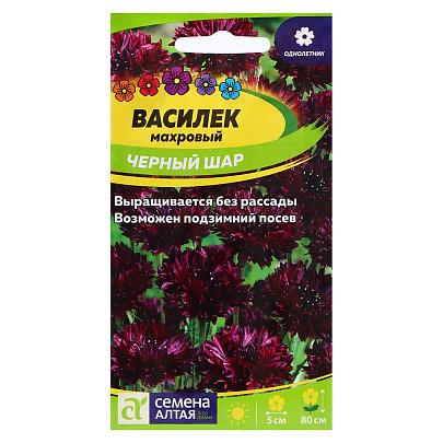  Василек Черный шар махровый 0,3гр СА 