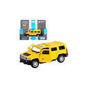 Машина металлическая ТМ Автопанорама 1:43 Hummer H3 цвет: желтый, JB1251268