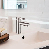  Смеситель для раковины Steel нерж.сталь d35 G101011 Gota Rocio 