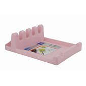  Подставка под кухонные аксессуары- розовый, пластик [PMR-211PK] 
