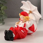 Сувенир полистоун "Клоун с зонтом и мячиком" бело-красный 11,5х7,5х9 см 10740293 Сувенир полистоун "Клоун с зонтом и мячиком" бело-красный 11,5х7,5х9 см 10740293