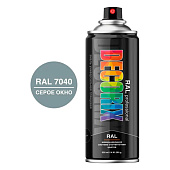 Эмаль аэрозольная DECORIX PROFESSIONAL RAL 7040 серое окно 520 мл 