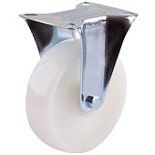 Опора колесная неповор.на площ.125мм пласт (белый 1 шт)(150кг) Опора колесная неповор.на площ.125мм пласт (белый 1 шт)(150кг)