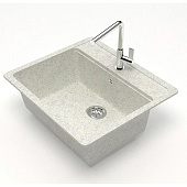  Мойка кварцевая прямоугольная белая матовая 570x505х200 9/G31 Agata 