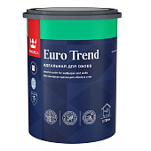 Краска для обоев и стен матовая Tikkurila EURO TREND База C 0,9л Краска для обоев и стен матовая Tikkurila EURO TREND База C 0,9л