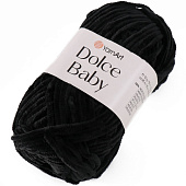 Пряжа Dolce Baby, микрополиэстер, 85 м/50 гр, 742 черный, 7689459 Пряжа Dolce Baby, микрополиэстер, 85 м/50 гр, 742 черный, 7689459