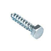  Болт сантехнический DIN 571  8х 50 (белый цинк 25 шт) 